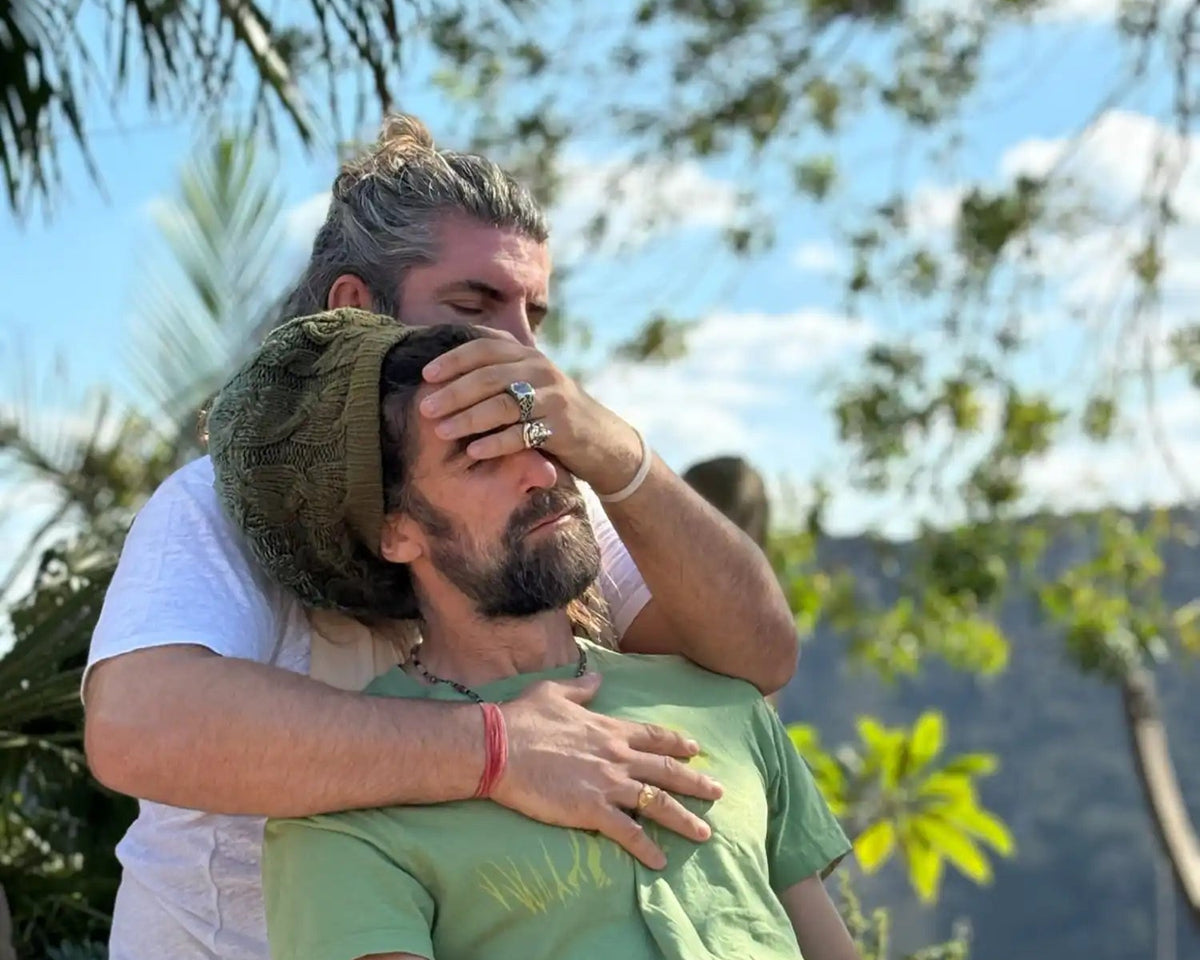 Two men in an outdoor setting.